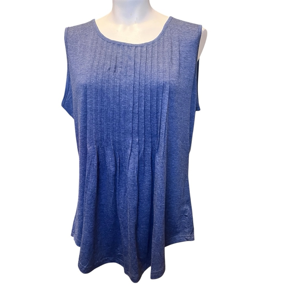 Blue Sleeveless Women's Top